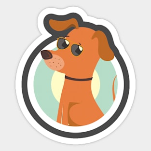 Cool Dog Sticker